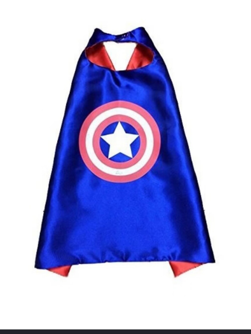 Blue Superhero Kids Cape - Captain America